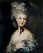 Thomas Gainsborough Lady in Blue painting